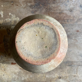 Antique French Green Glazed Confit Pot