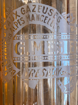 French Peach Coloured Soda Syphon