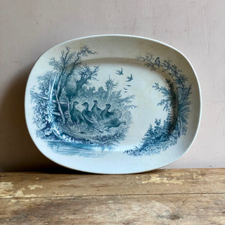Antique French Large Serving Platter