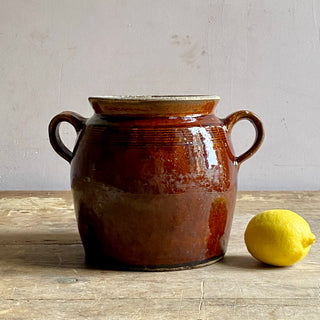 Glazed Stoneware Pot à Graisse