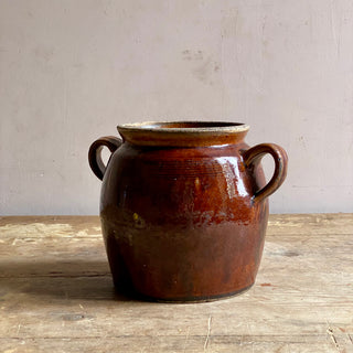 Glazed Stoneware Pot à Graisse
