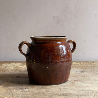 Glazed Stoneware Pot à Graisse