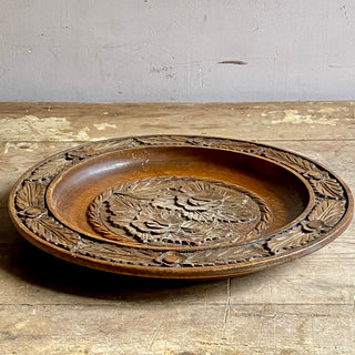 Vintage French Carved Serving Platter