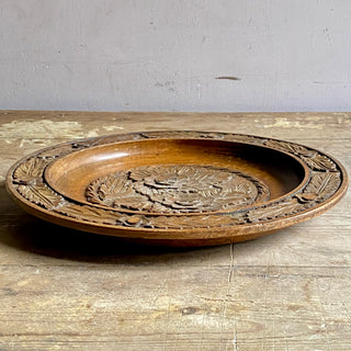 Vintage French Carved Serving Platter