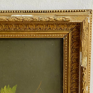 Antique French Oil On Canvas Table Scene