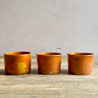Set Of French Ceramic Cheese Moulds / Faisselle