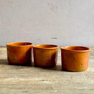 Set Of French Ceramic Cheese Moulds / Faisselle