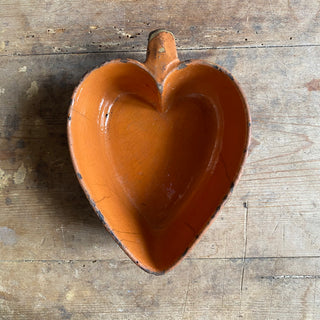Antique French Heart Shaped Cake Mould