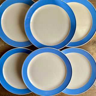 Set Of Six Vintage French Villeroy & Boch Plates
