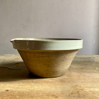 Vintage French Stoneware Mixing Bowl