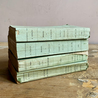 Set Of Four Antique French Books - Dating From 1862 And Later