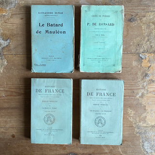 Set Of Four Antique French Books - Dating From 1862 And Later