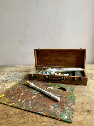French Vintage Paint Set With Palette