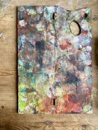 French Vintage Paint Set With Palette