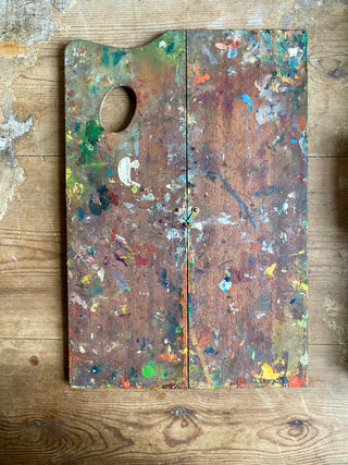 French Vintage Paint Set With Palette