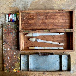 French Vintage Paint Set With Palette