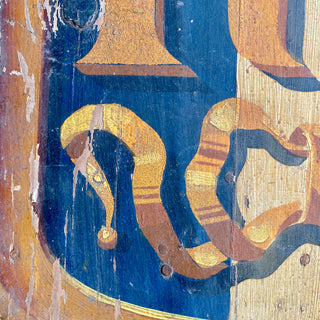Antique French Wooden République Française Sign