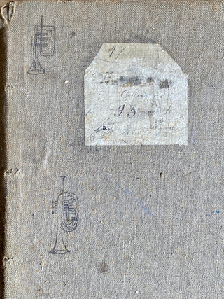 Pair of Antique French-Latin School Dictionaries Dated 1881
