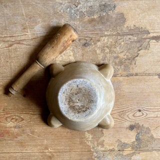 Antique French Marble Mortar & Pestle