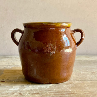 Glazed Stoneware Pot à Graisse