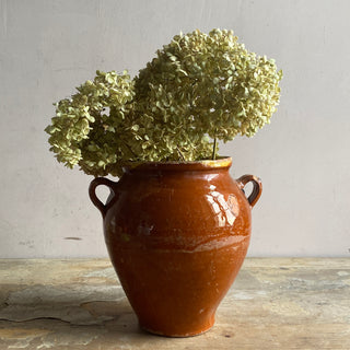 Antique Orange Glazed Confit Pot