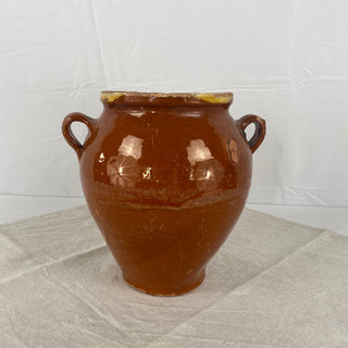 Antique Orange Glazed Confit Pot