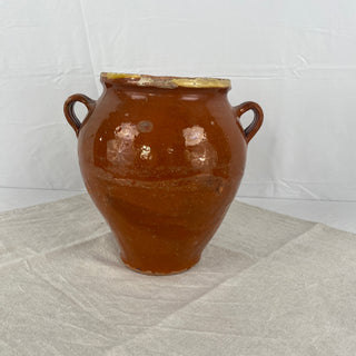 Antique Orange Glazed Confit Pot