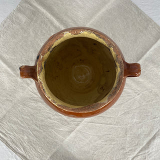 Antique Orange Glazed Confit Pot