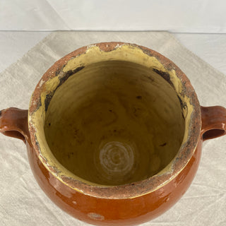 Antique Orange Glazed Confit Pot