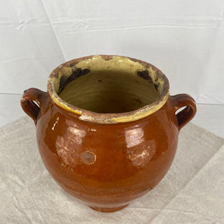 Antique Orange Glazed Confit Pot