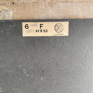 Oil On Board Depicting Flowers In A Yellow Jug