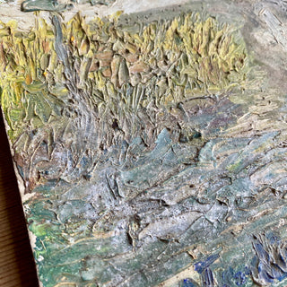 Oil On Board Depicting French Country Scene