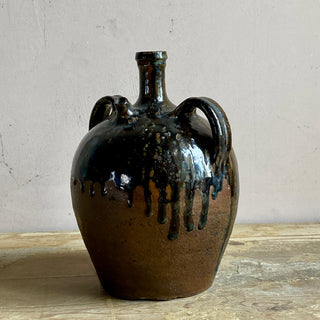 French Brown Glazed Cruche