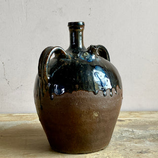 French Brown Glazed Cruche