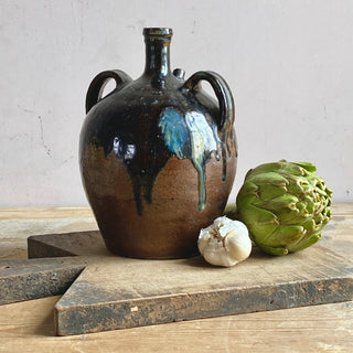 French Brown Glazed Cruche