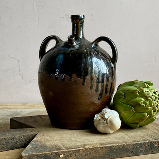 French Brown Glazed Cruche