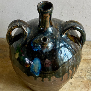 French Brown Glazed Cruche