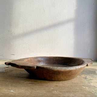 Antique French Primitive Wooden Bowl