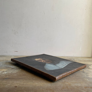 Antique Portrait Oil On Canvas